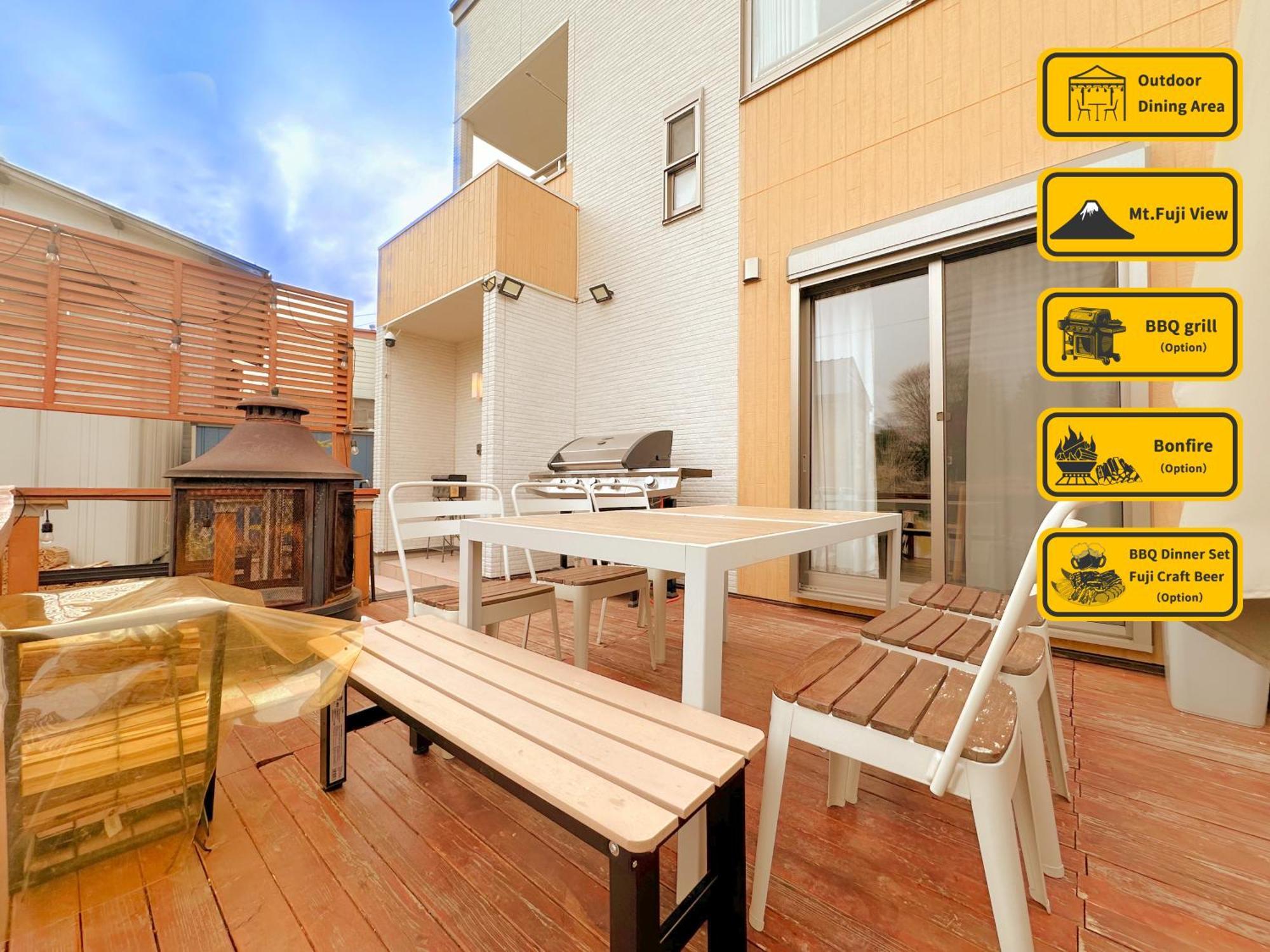 ヴィラ山間堂 Mt.Fuji view BBQ Bonfire AnnoVillas Sankando Fujikawaguchiko Exterior foto